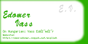 edomer vass business card